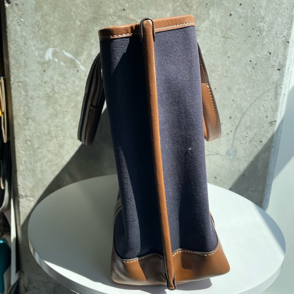 SOLD Tory Burch Perry Medium Multi-Stripe Canvas Tote - Picture 6 of 14